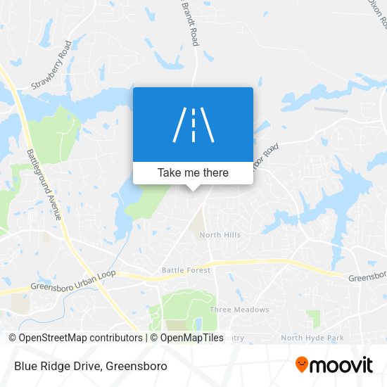 Blue Ridge Drive map