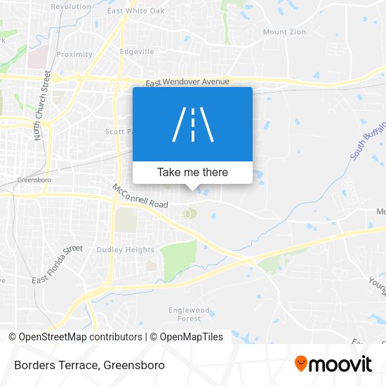 Borders Terrace map