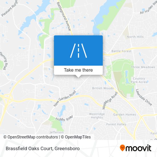 Brassfield Oaks Court map
