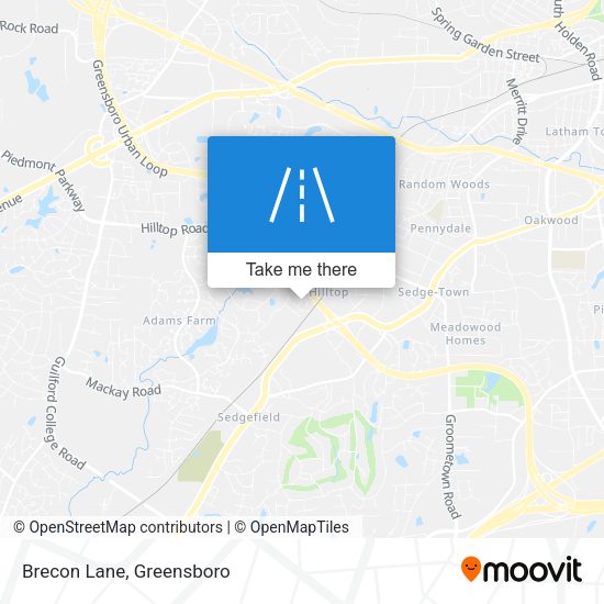 Brecon Lane map