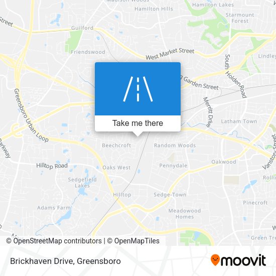 Brickhaven Drive map