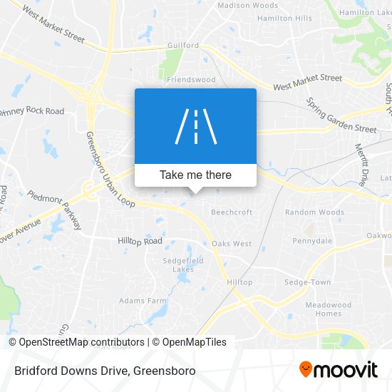Bridford Downs Drive map