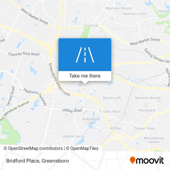 Bridford Place map