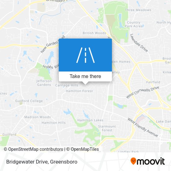 Mapa de Bridgewater Drive