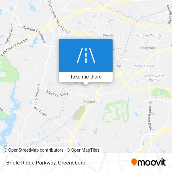 Bridle Ridge Parkway map