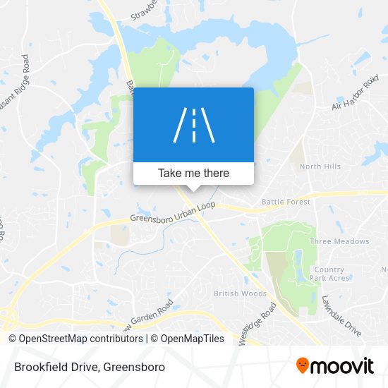 Brookfield Drive map
