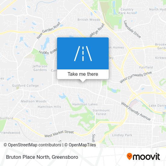 Mapa de Bruton Place North