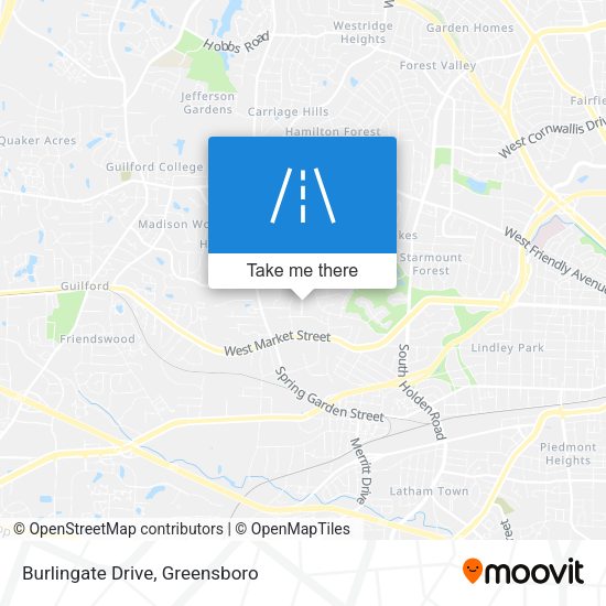 Mapa de Burlingate Drive