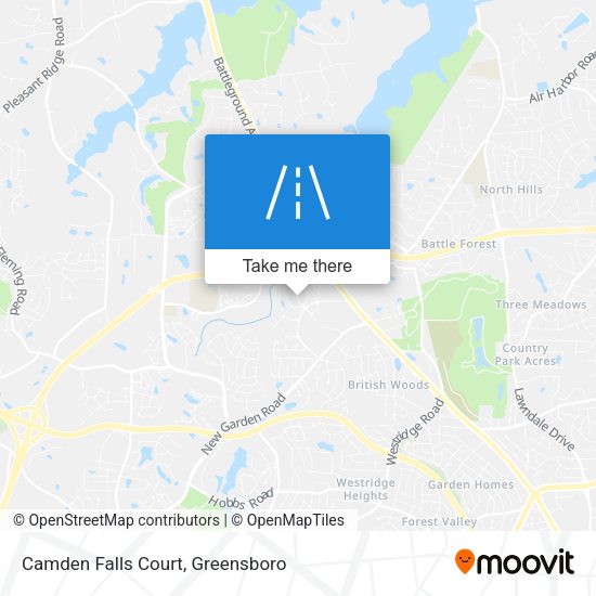 Camden Falls Court map