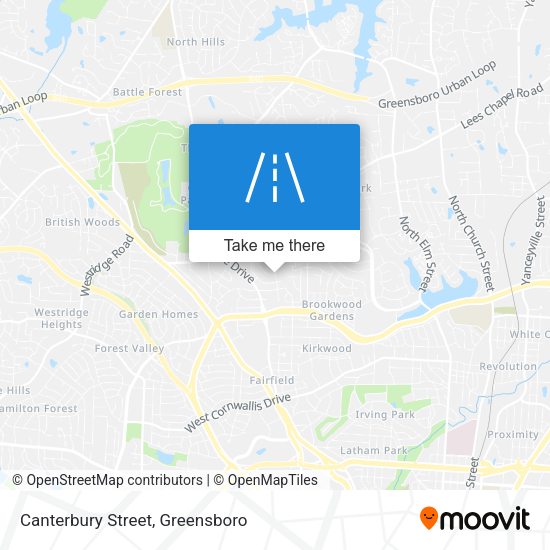 Canterbury Street map