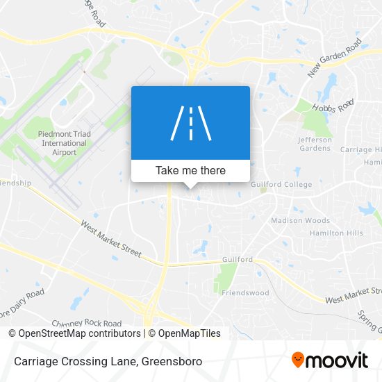 Mapa de Carriage Crossing Lane
