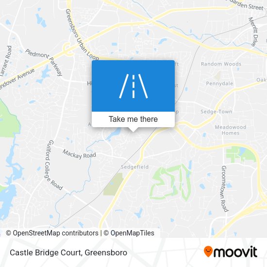 Castle Bridge Court map