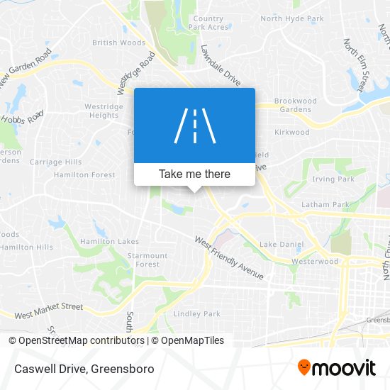 Caswell Drive map