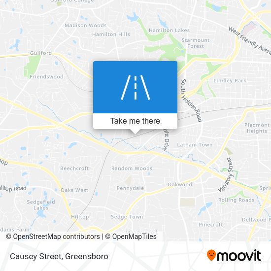 Mapa de Causey Street