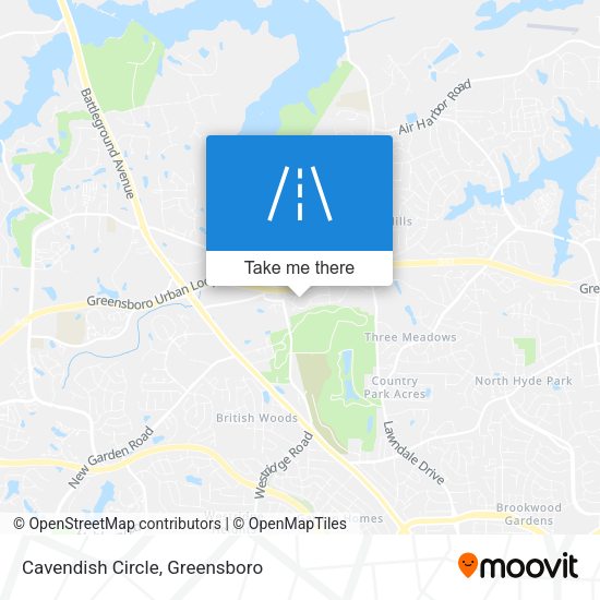Mapa de Cavendish Circle