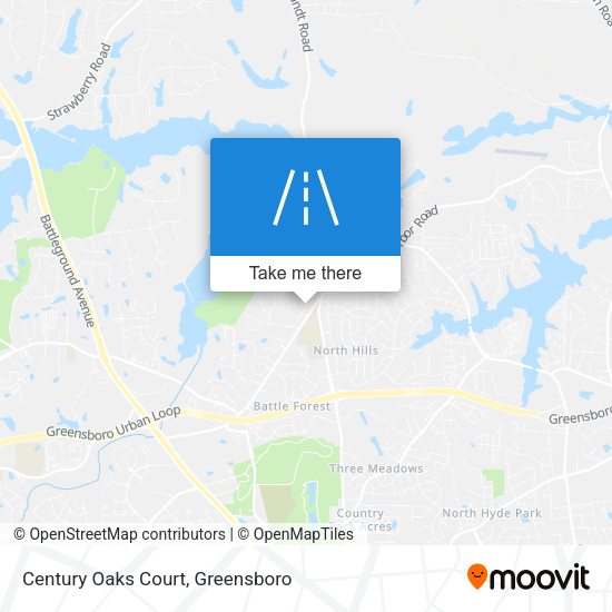 Mapa de Century Oaks Court