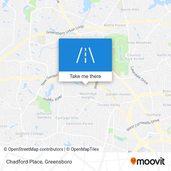 Chadford Place map