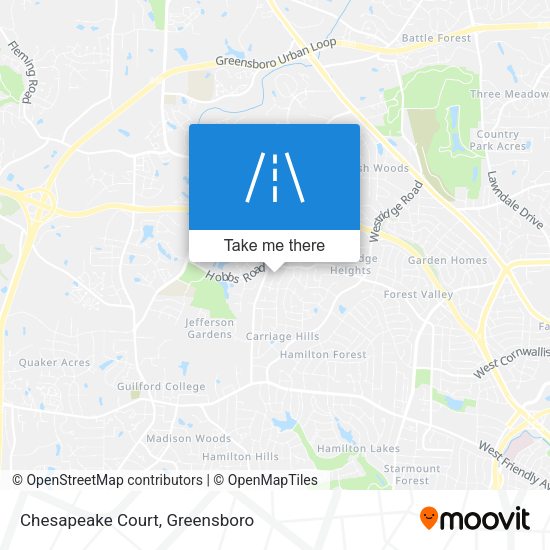 Mapa de Chesapeake Court