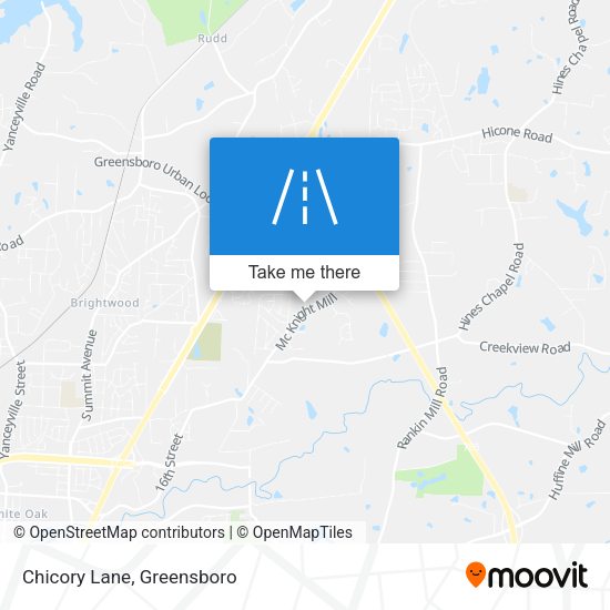 Mapa de Chicory Lane