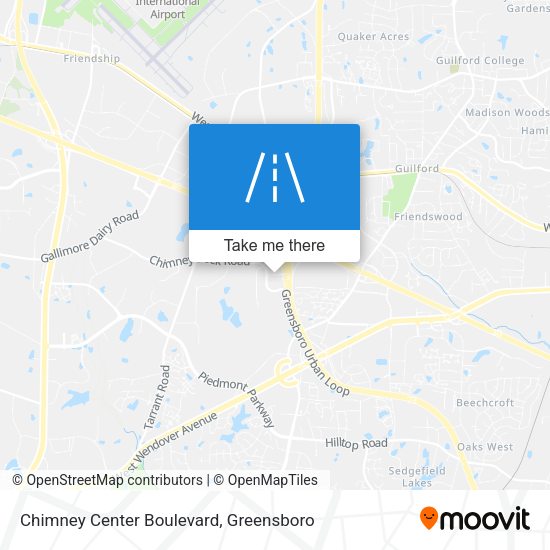 Chimney Center Boulevard map