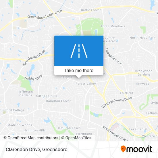 Mapa de Clarendon Drive