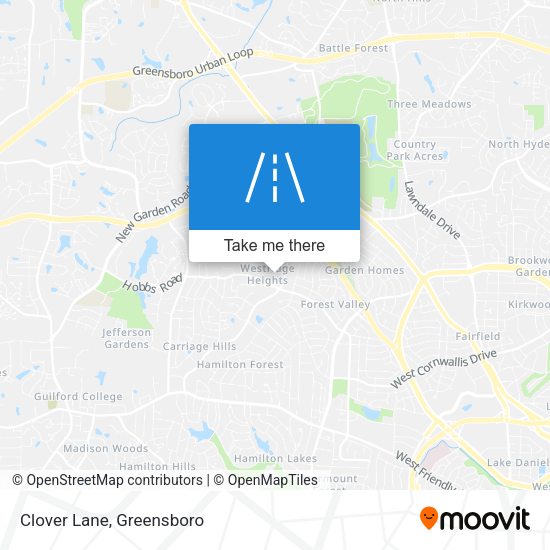 Mapa de Clover Lane