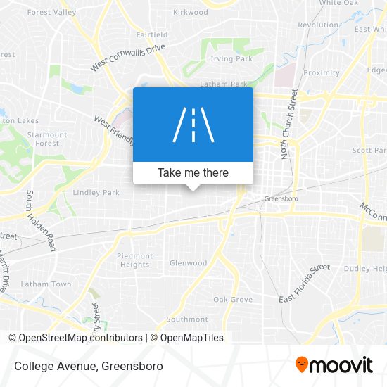 College Avenue map