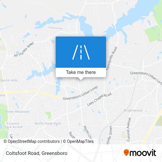 Mapa de Coltsfoot Road