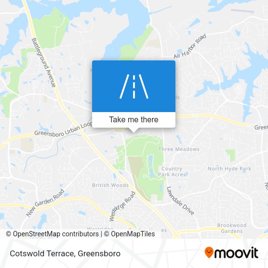 Mapa de Cotswold Terrace
