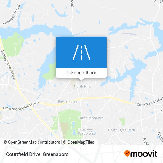 Mapa de Courtfield Drive