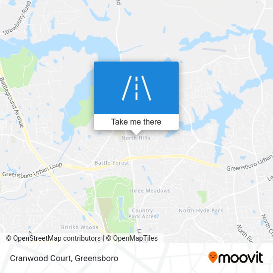 Mapa de Cranwood Court
