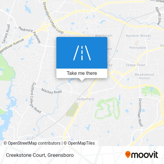 Creekstone Court map