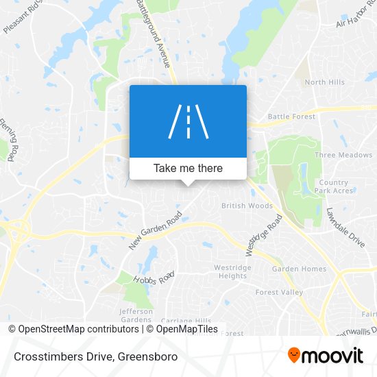 Crosstimbers Drive map