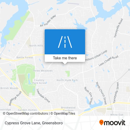 Mapa de Cypress Grove Lane