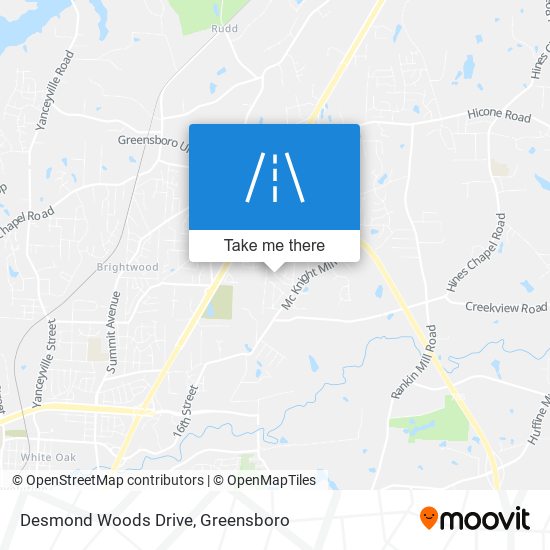 Desmond Woods Drive map