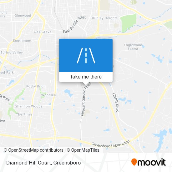 Diamond Hill Court map