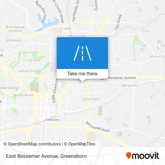 East Bessemer Avenue map