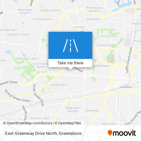 East Greenway Drive North map