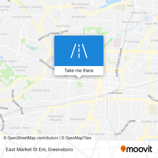 East Market St Ent map