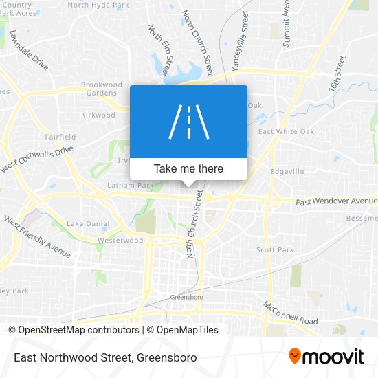 East Northwood Street map