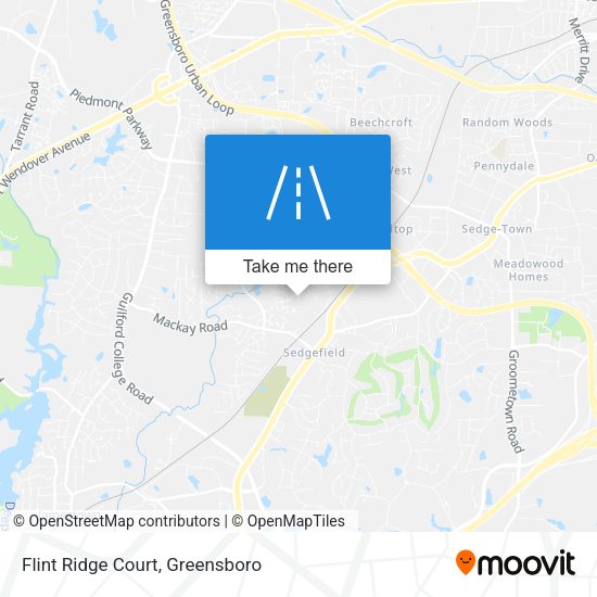 Mapa de Flint Ridge Court