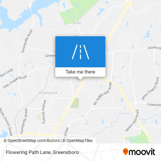 Flowering Path Lane map