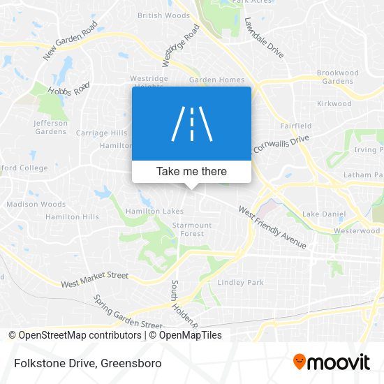 Folkstone Drive map