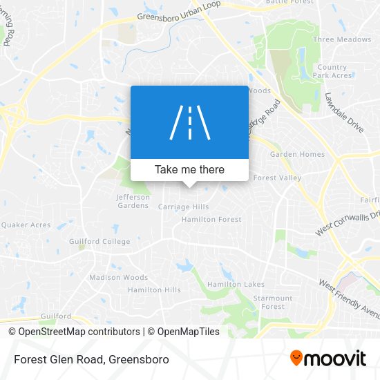 Forest Glen Road map