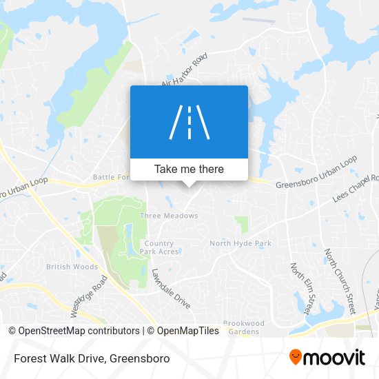 Mapa de Forest Walk Drive