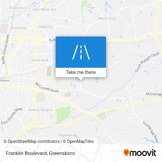 Franklin Boulevard map