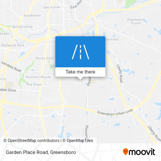 Mapa de Garden Place Road