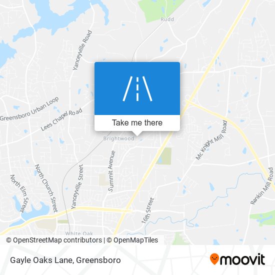 Gayle Oaks Lane map