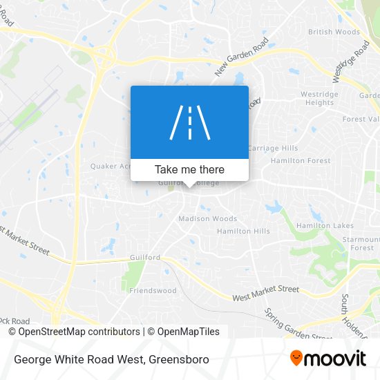 Mapa de George White Road West