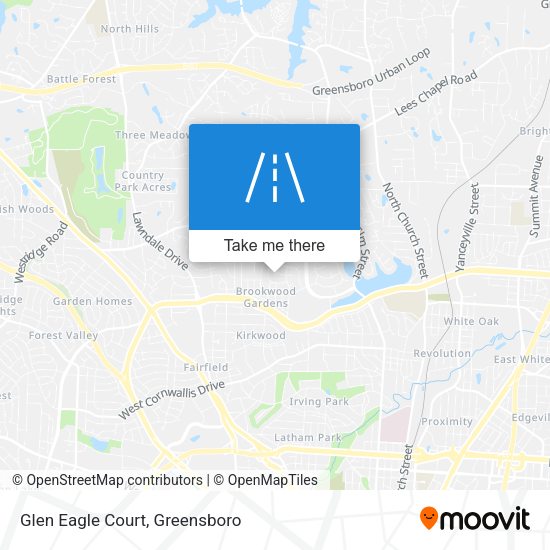 Mapa de Glen Eagle Court